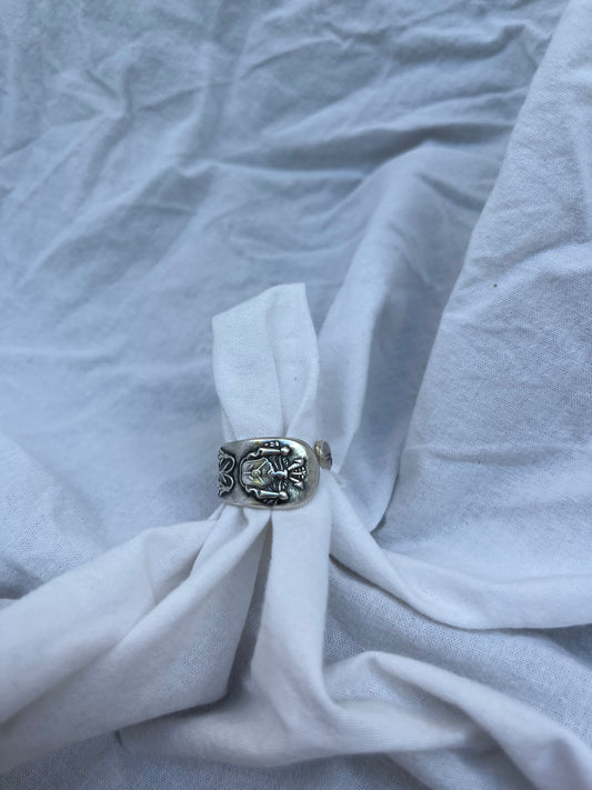 Shield Silver ring