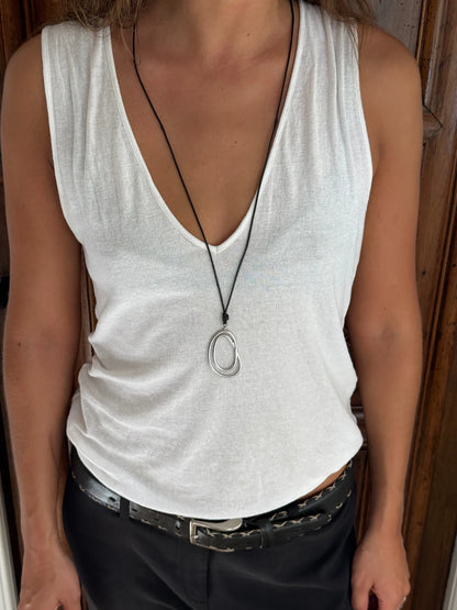 GRASSE - Silver Virvel Halsband