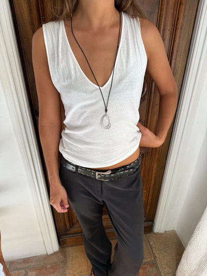 GRASSE - Silver Virvel Halsband