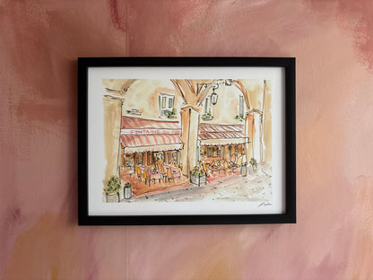 Fontaine De Mars Print