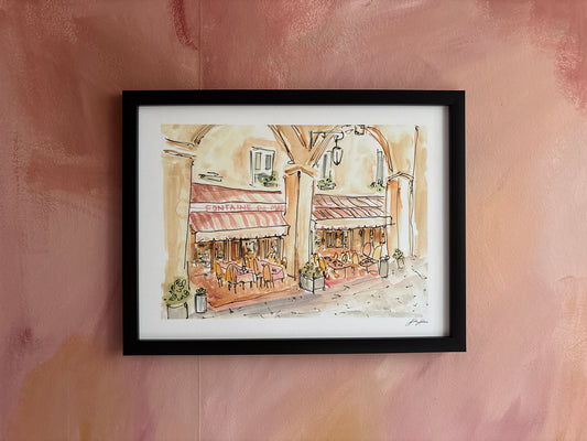 Fontaine De Mars Print
