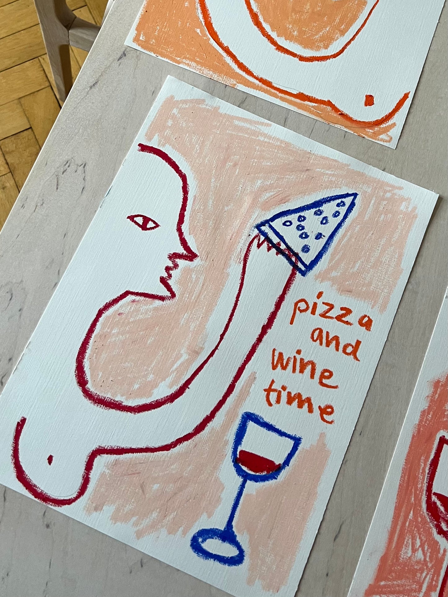 Pizza and wine time