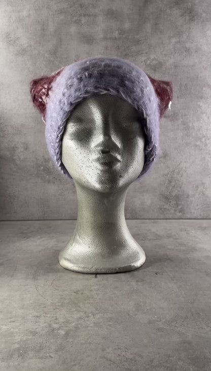 ”Lexie” hat - Red/Purple