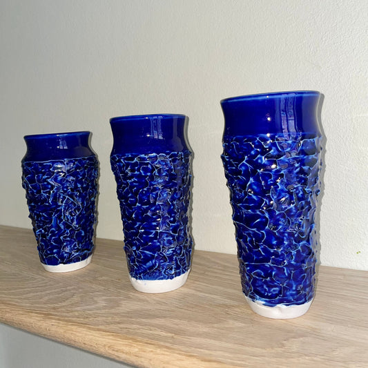 Blue space vase