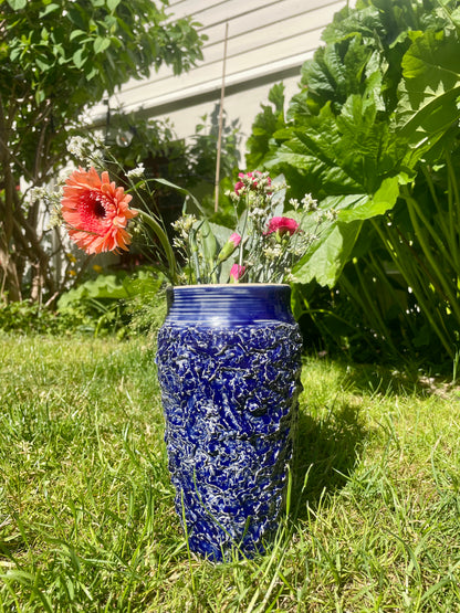 Blue space Vase