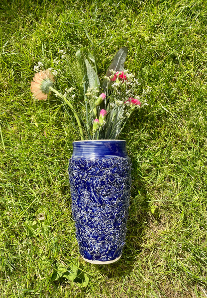 Blue space Vase