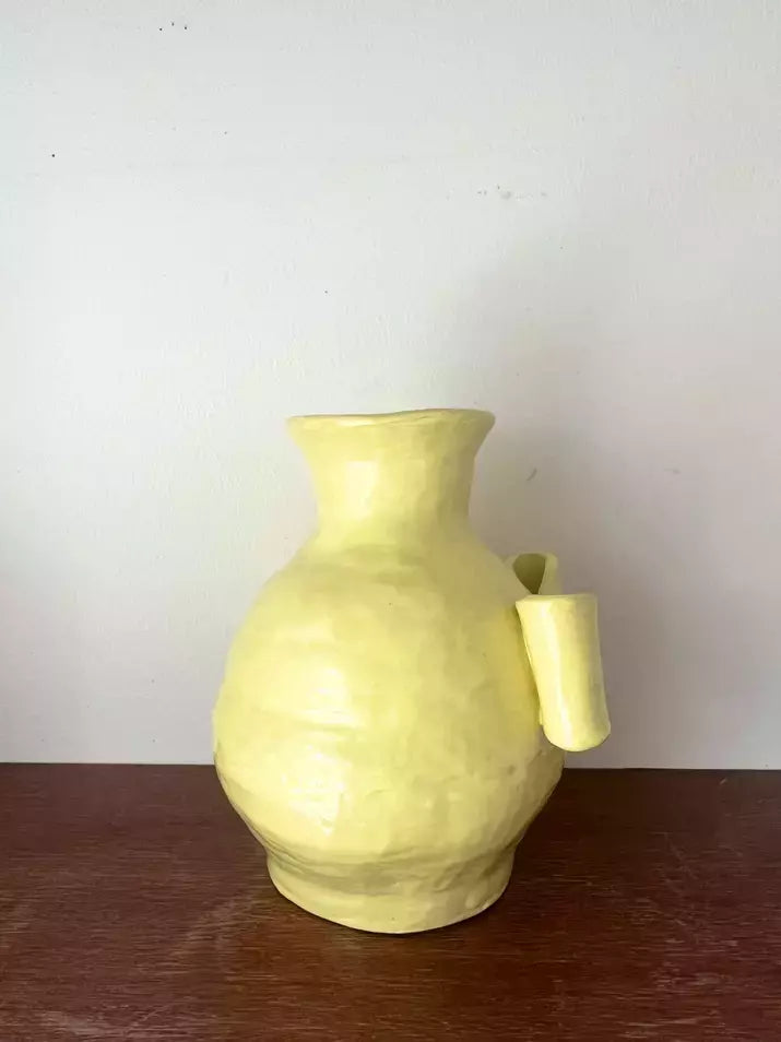 Bow vase - yellow