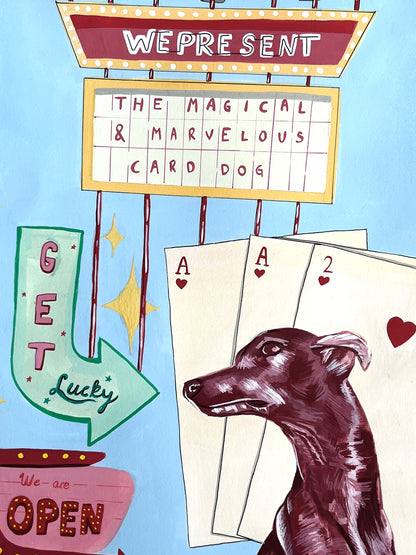 The Magical and Marvelous Card Dog (Poster)