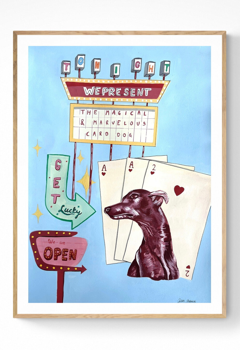 The Magical and Marvelous Card Dog (Poster)