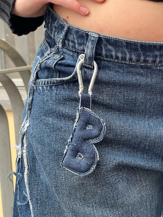 NYCKELRING B - DENIM