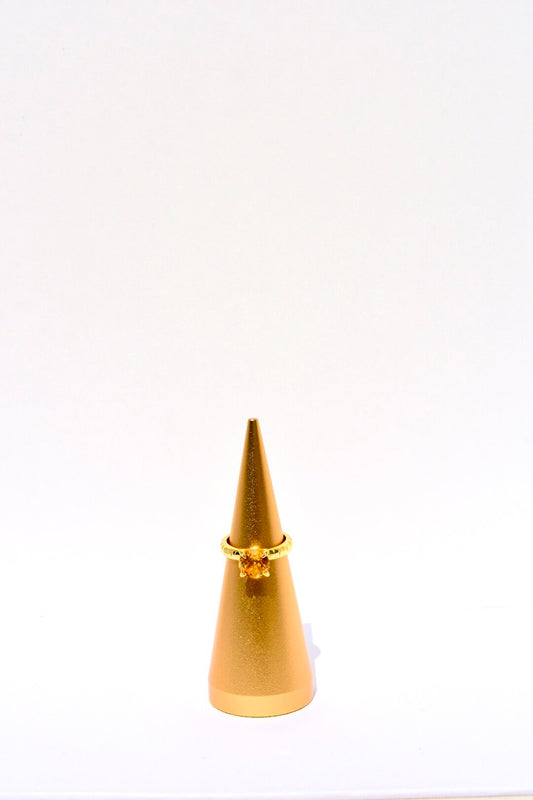 Léclaw Ring Guld Citrin