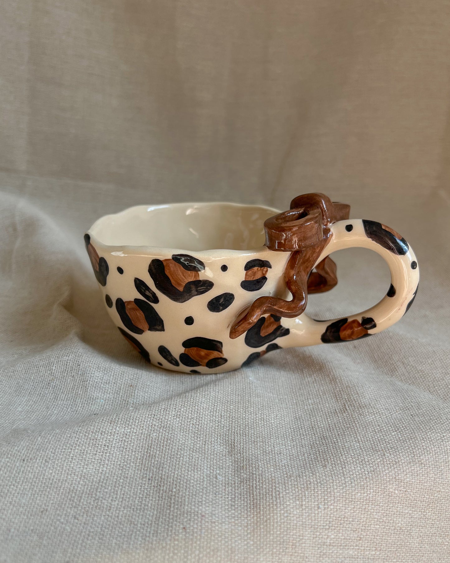 Leopard Rosett Mugg