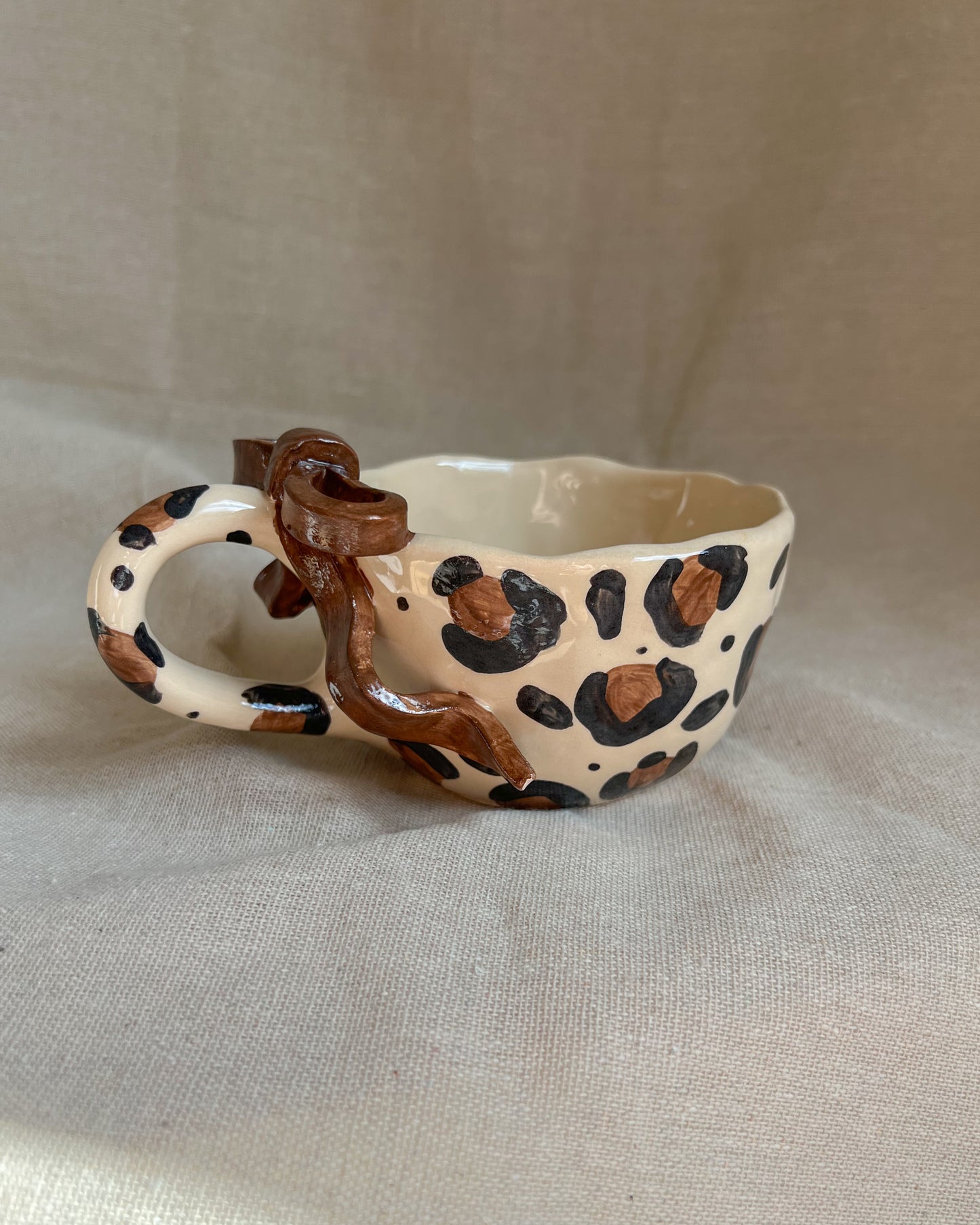 Leopard Rosett Mugg