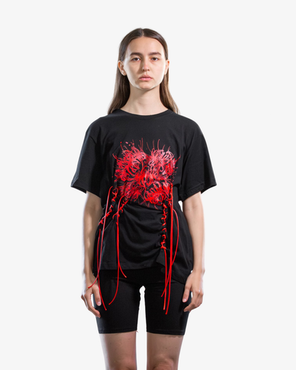 Manipulated svart Kusari T-shirt