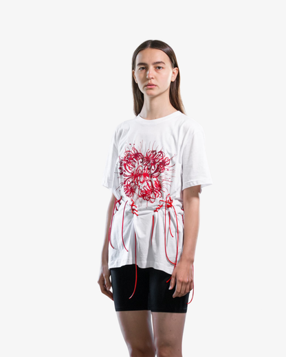 Manipulerad vit Kusari T-shirt