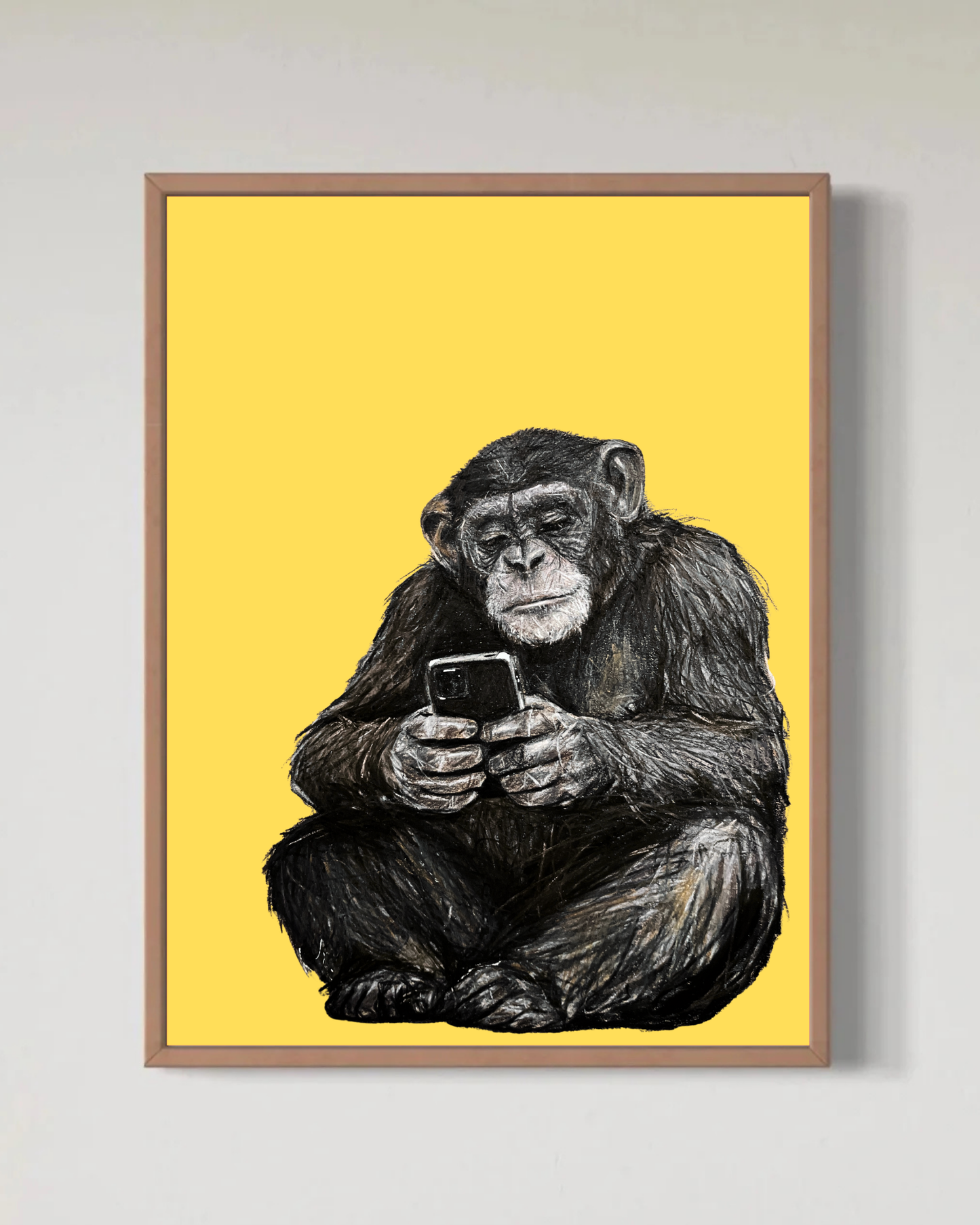 Scroll Ape – Yellow Edition – Begränsad Fine Art Print