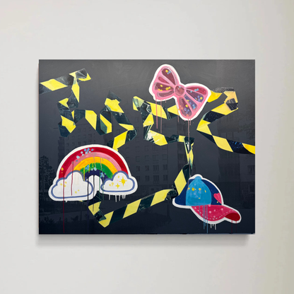 Klistermärken - 2 Original målning