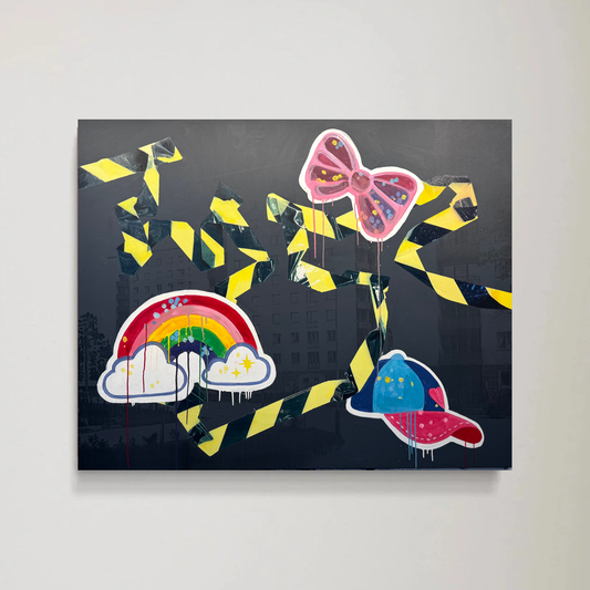 Klistermärken - 2 Original målning