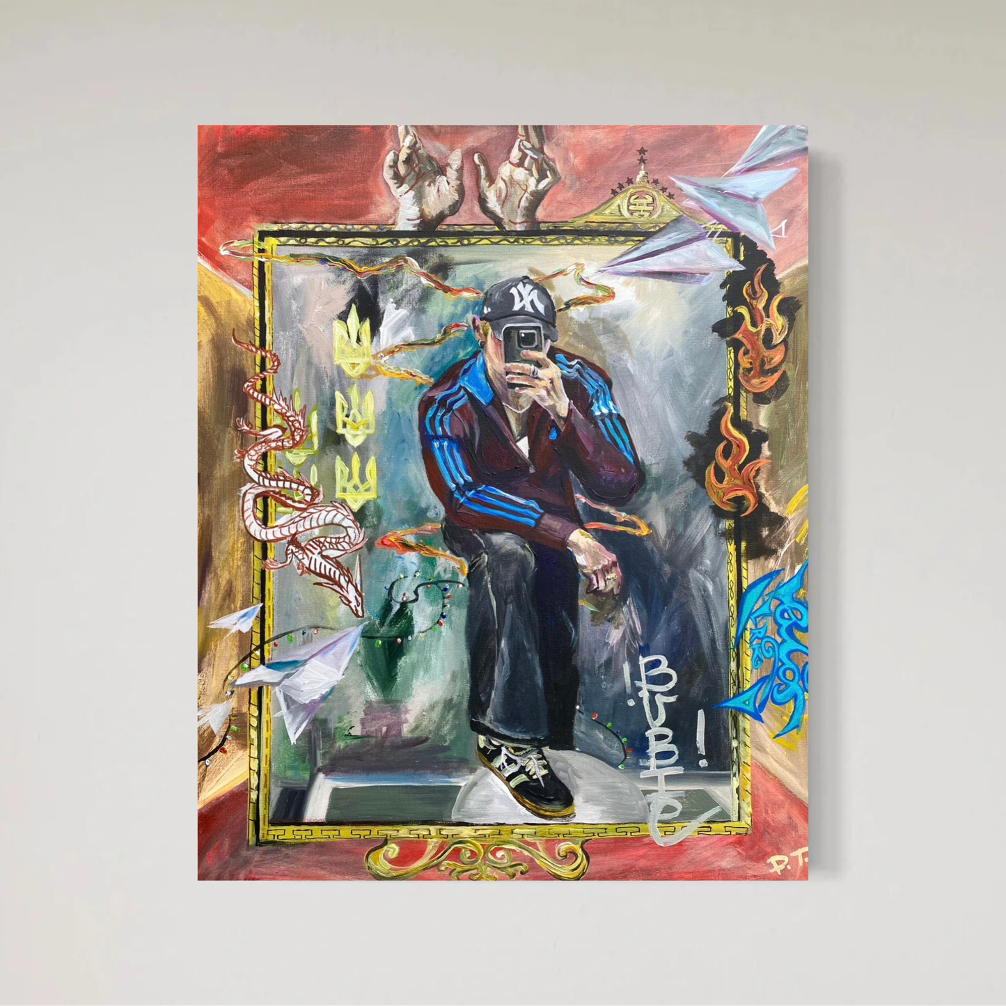 Akryl Original Målning "War"