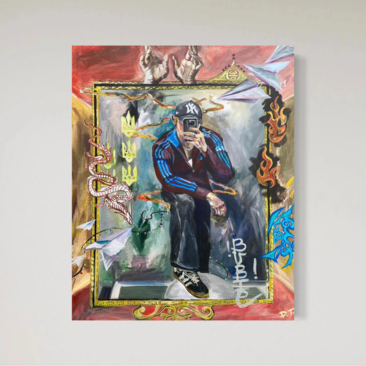 Akryl Original Målning "War"