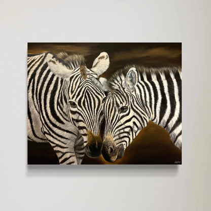Intimacy in stripes, Original oljemålning