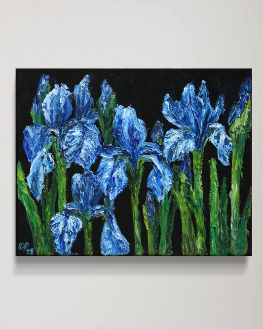 Blue irises Original