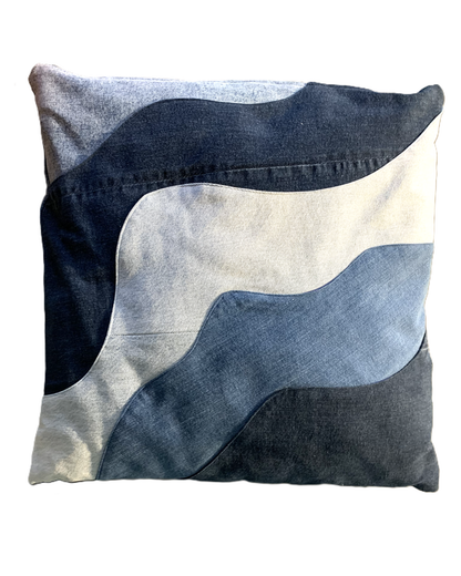 Kuddfodral denim 14