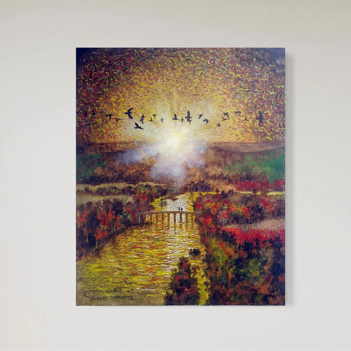 The old bridge, Original målning