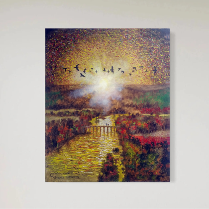 The old bridge, Original målning