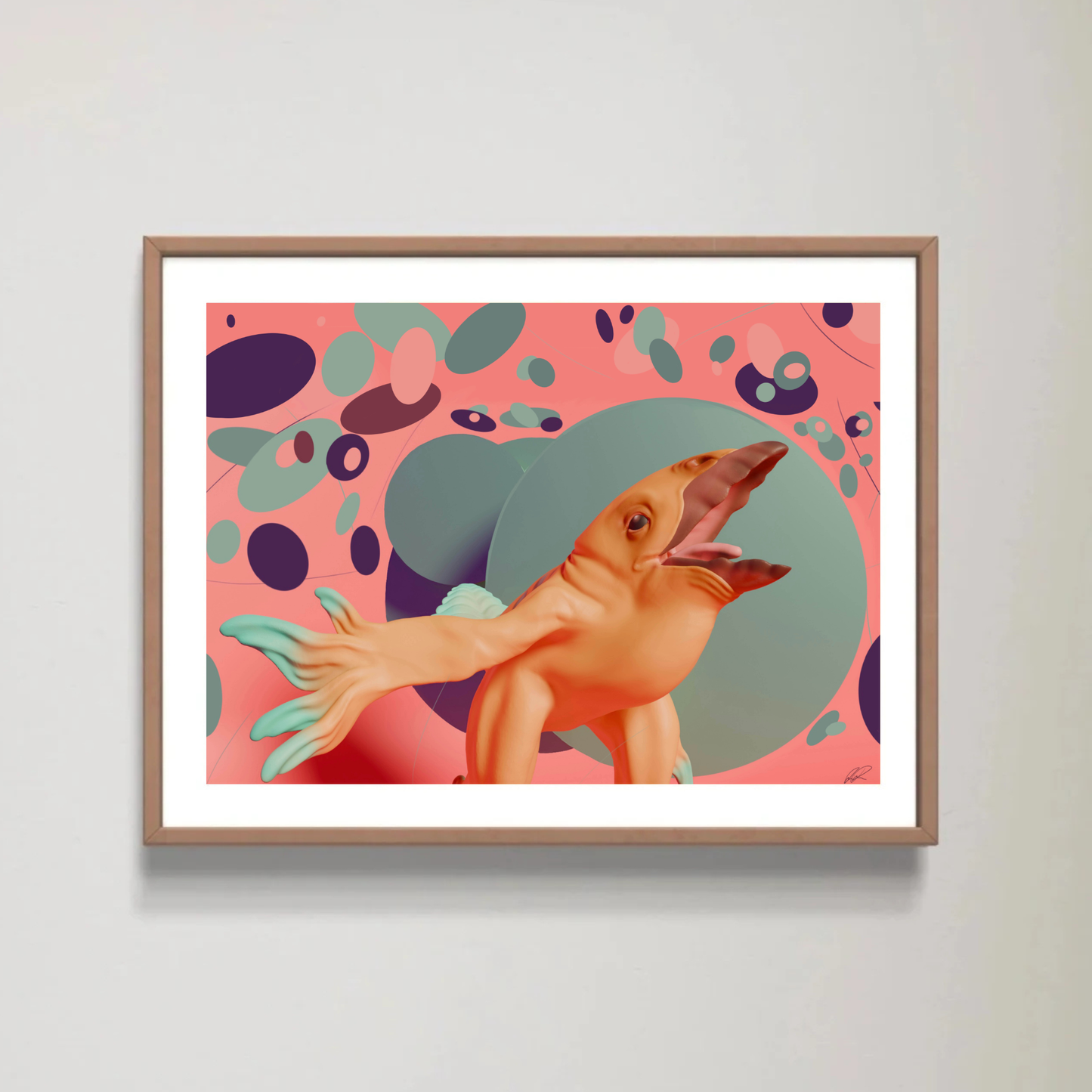 Gul Bergfågel Print