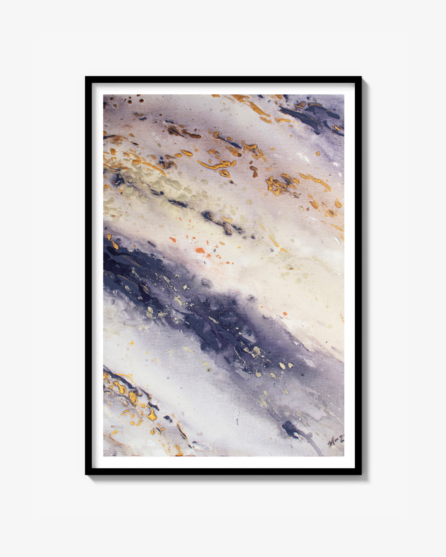 Fine Art Print: Marble Wave Piece 2 – Svensk Havslandskapskonst
