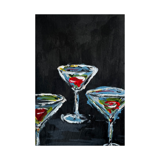 "Three Martinis" - Original Painting