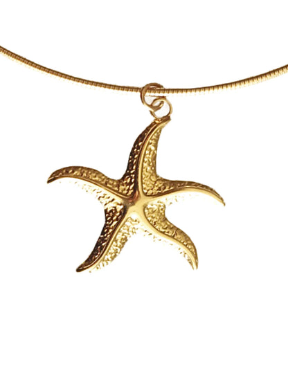 HONEYSUCKLE - Guld Starfish Halsband