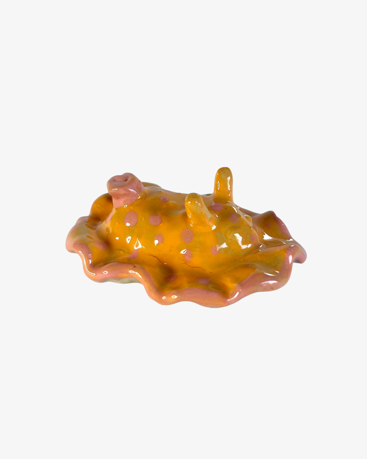 Orange Havssnigel Skulptur