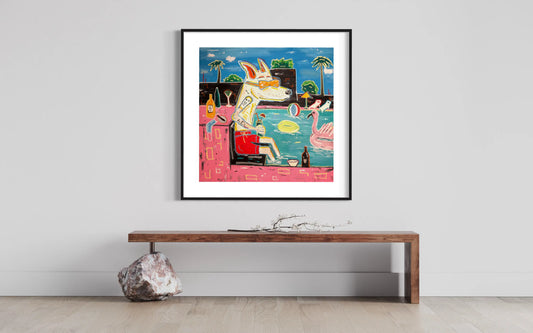 Pandemic Vacay Fine Art Print - Signerad och numrerad