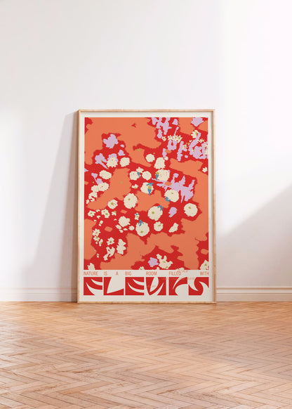 Fleurs (Röd) - Poster