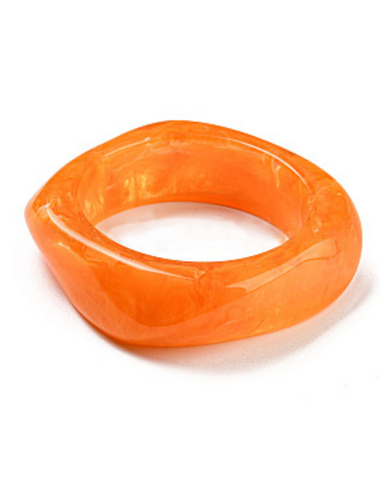 ROSEMARY - ORANGE TORTOISE BANGLE