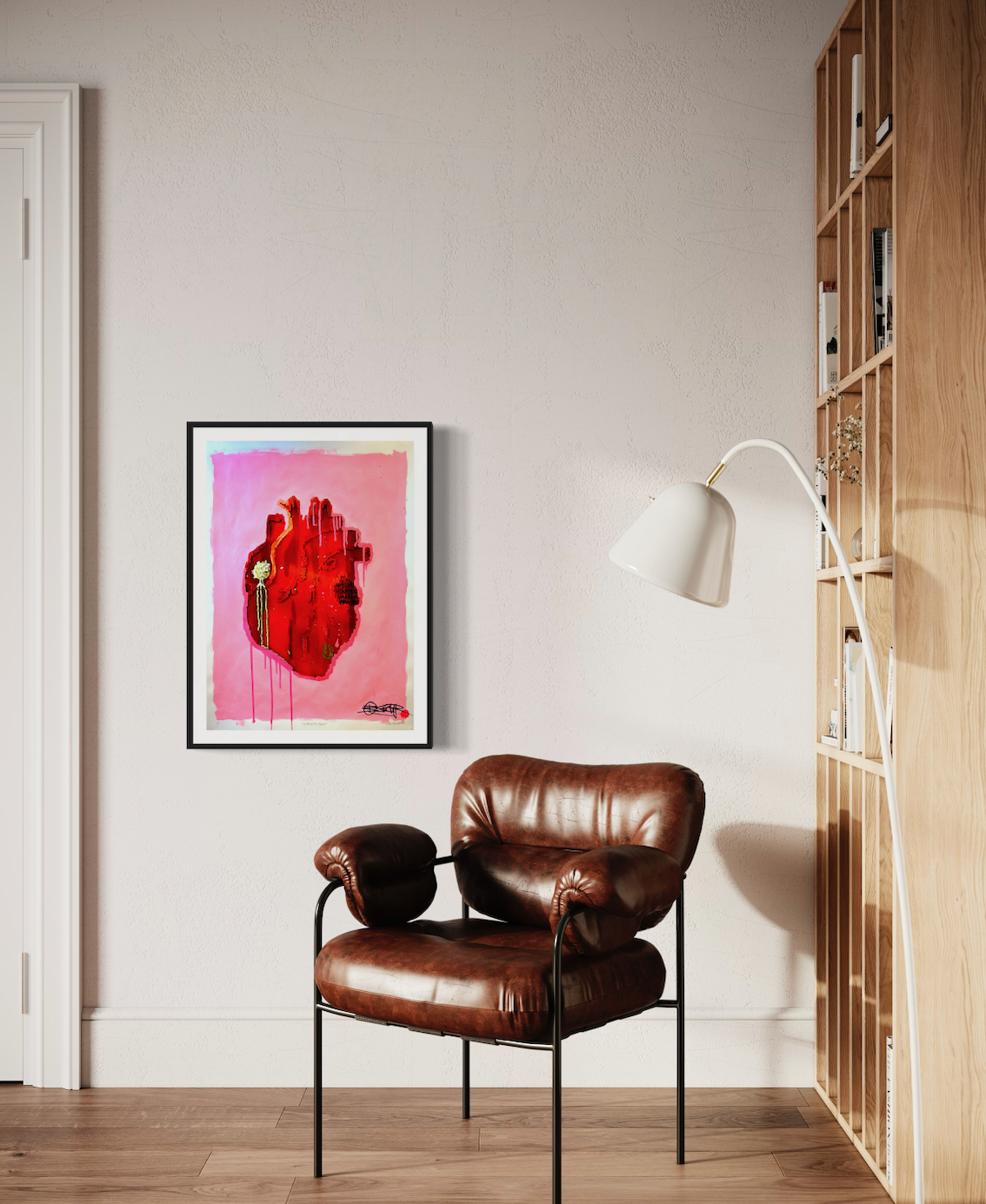 PINK HEART Fine Art Print