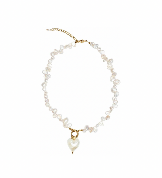 Love Pendant Necklace - White