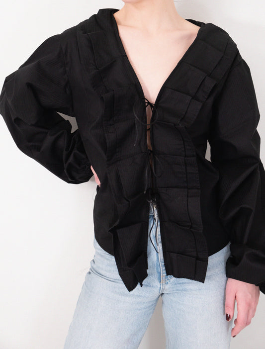 Shania Svart blus (Exklusiv)