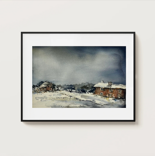 Gård i vinterskrud Original