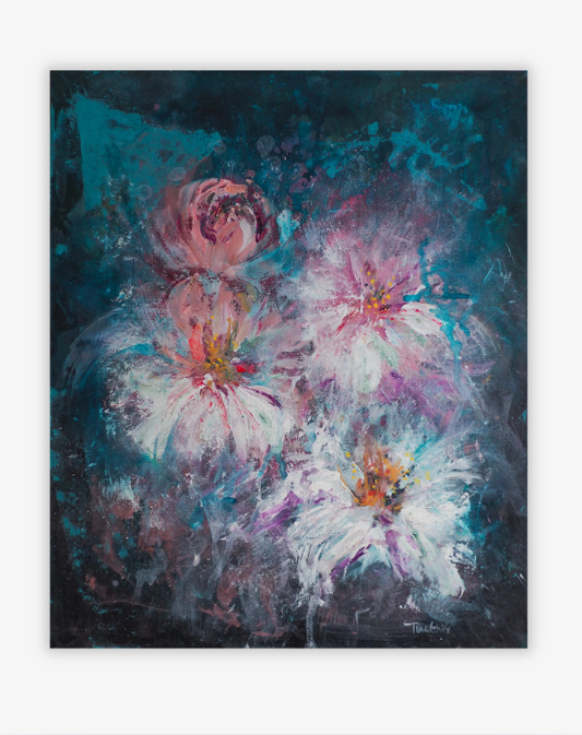 Dancing Peonies - Original konstverk