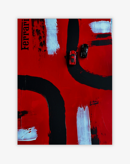 Enzo Ferrari Art Original
