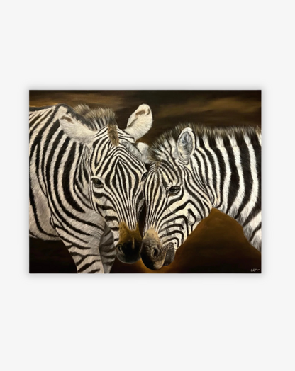 Intimacy in stripes, Original oljemålning