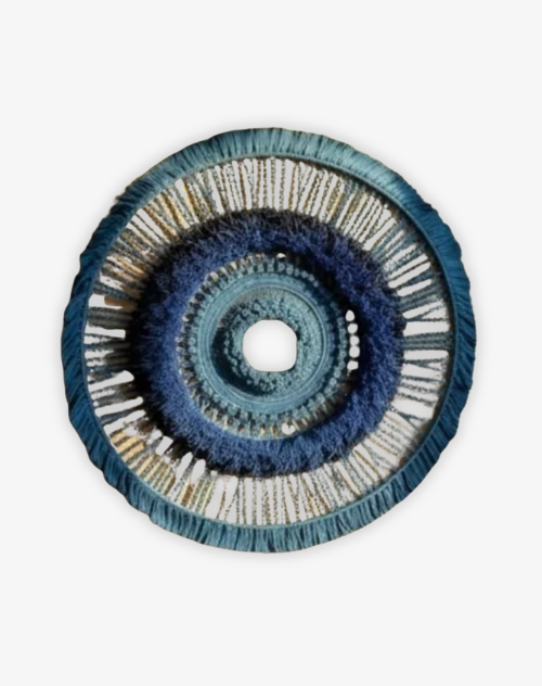 Blue Mother mandala textil väggkonst