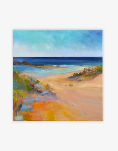 Seaside Serenity Original Oljemålning - Sea Whispers Series