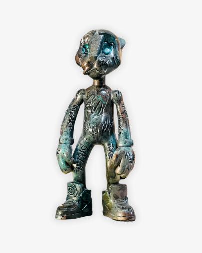 Graffiti Goldie Skulptur