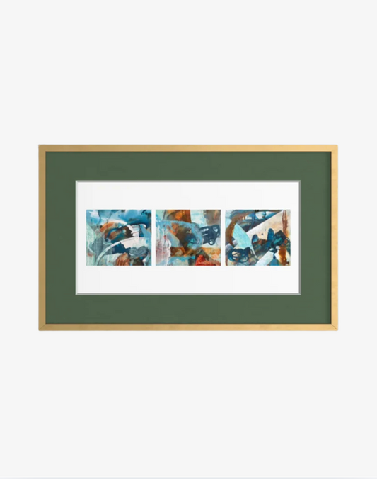 Hembygd triptyk, begränsad upplaga Fine Art Print