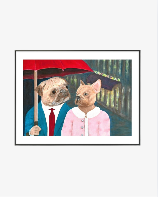 Ett ögonblick i regnet , Fine Art Print