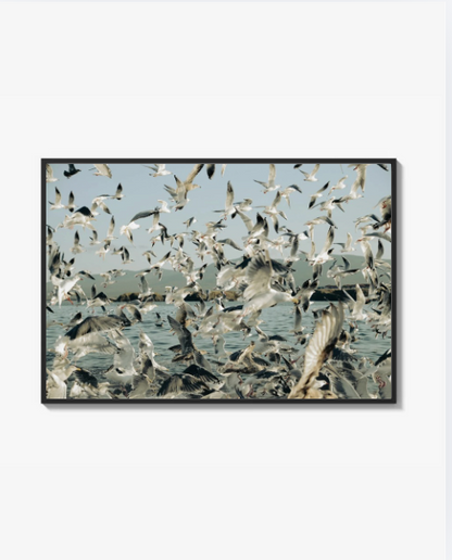 "Boat trip in the north of Pacific Ocean" Poster